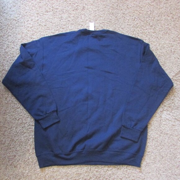 NWT Athletic Works Navy Blue Large Pullover Sweatshirt Crew Neck Moisture Wick - Picture 2 of 2